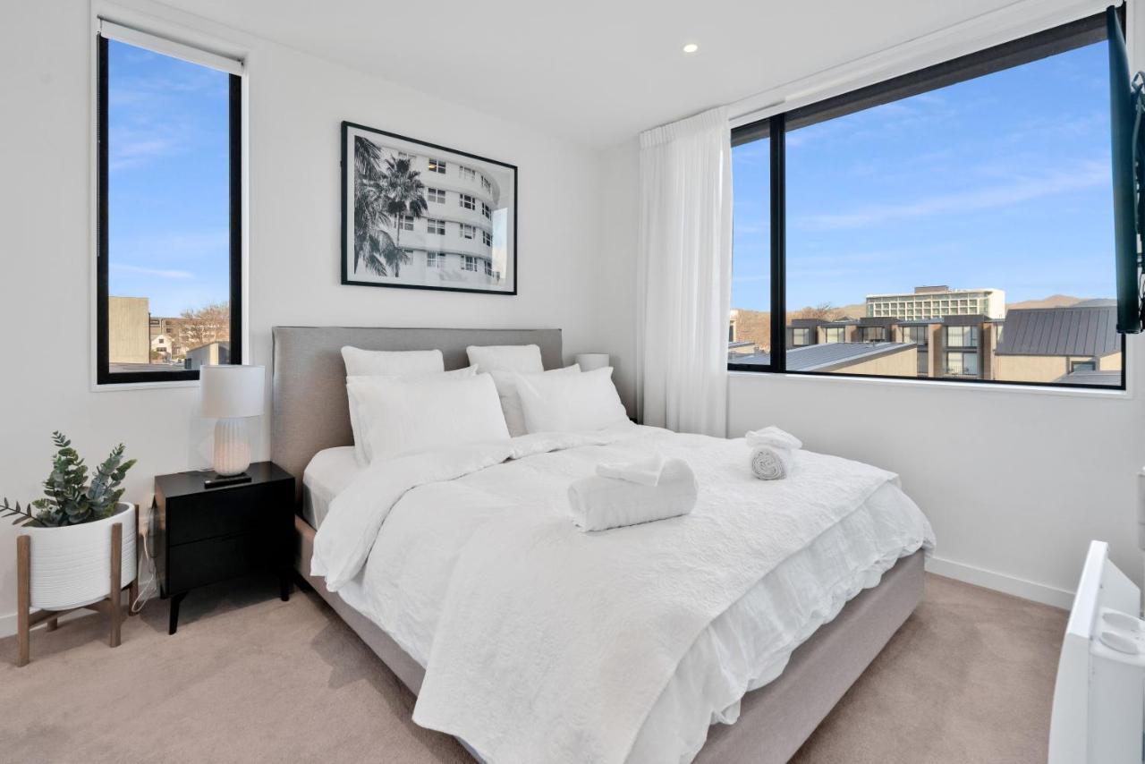 Top Floor Luxury City Central W Sunny Balcony Christchurch Bagian luar foto